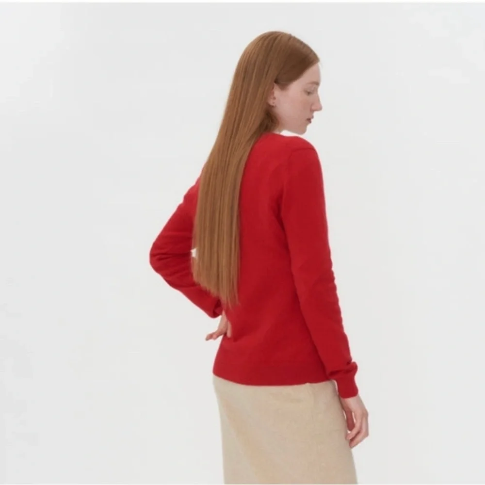 Cashmere Calypso Res V Neck Sweater - Picture 4 of 6